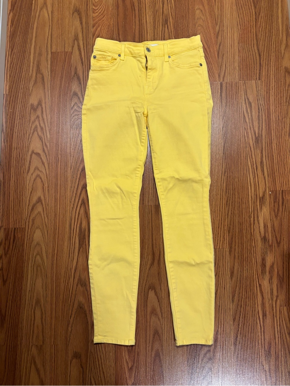 7 For All Mankind Yellow Jeans - Picture 2 of 12